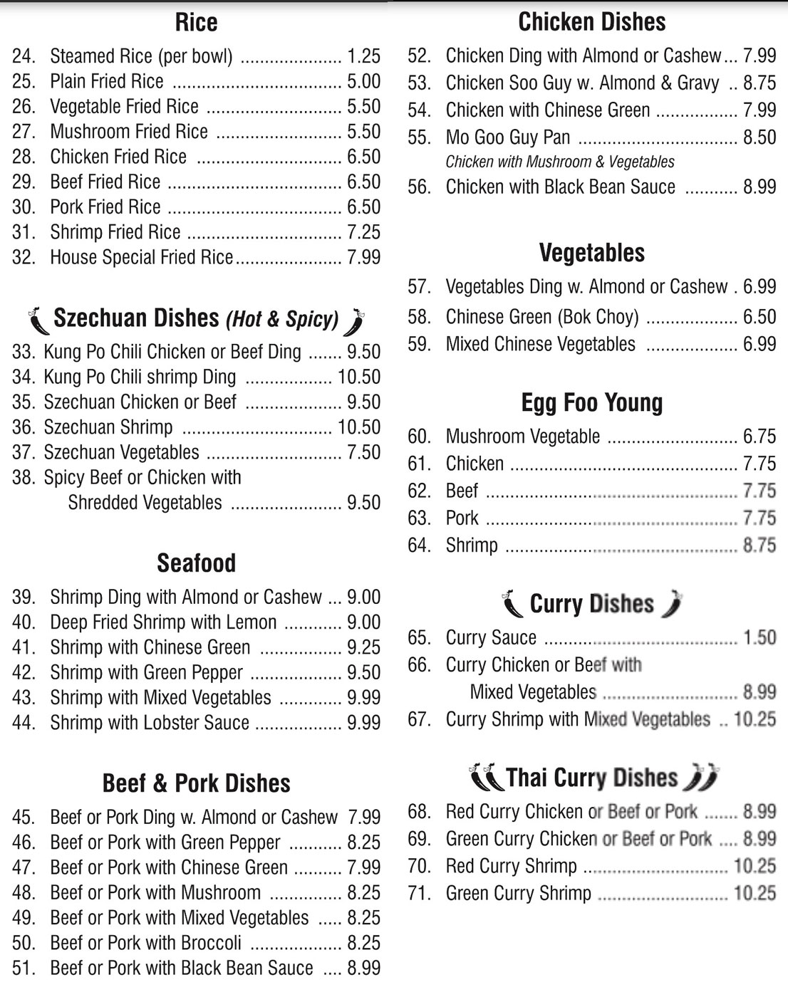 Fortune House Menu - Page 2!