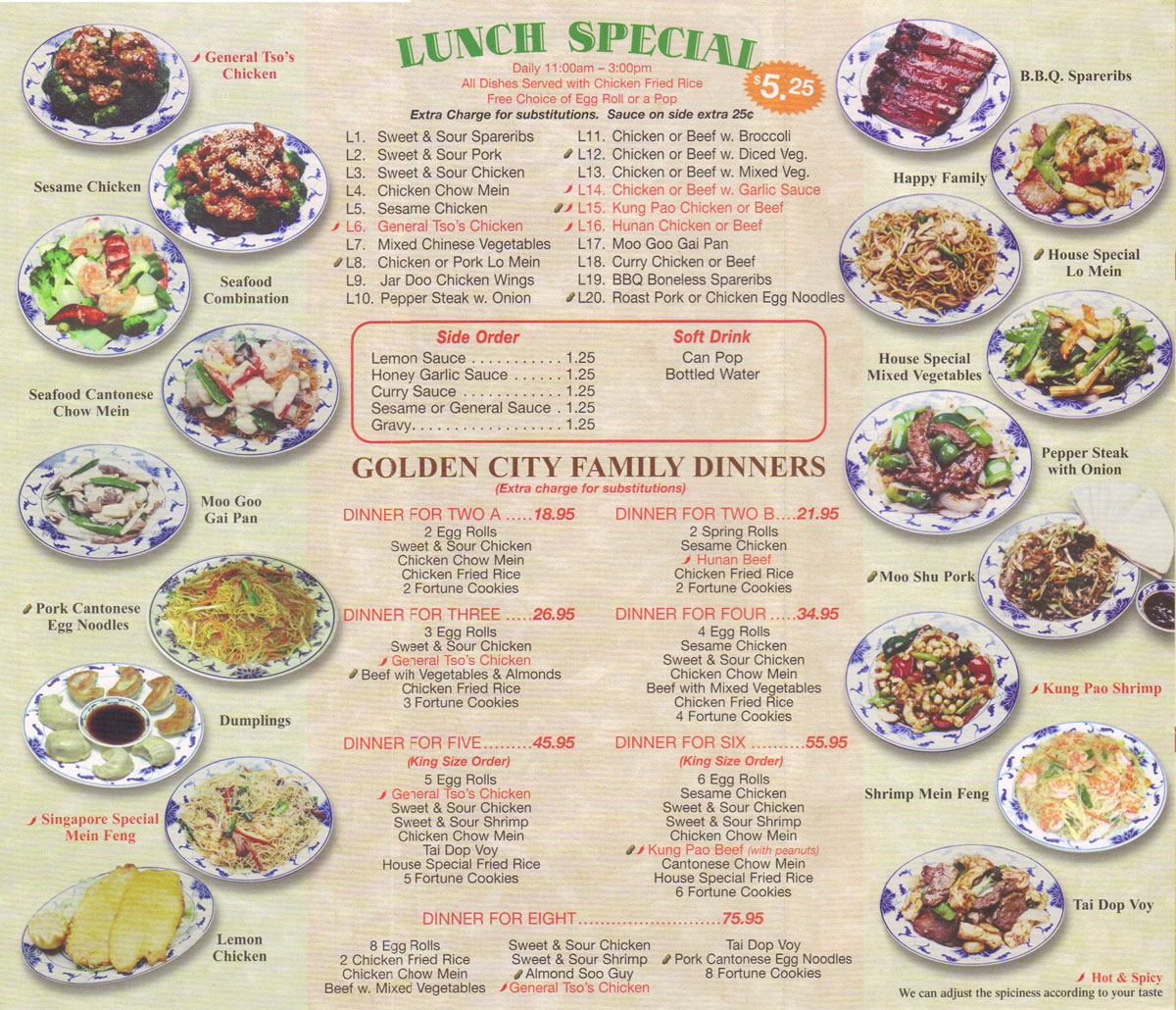 Golden City Chinese Restaurant Menu - Page 4!