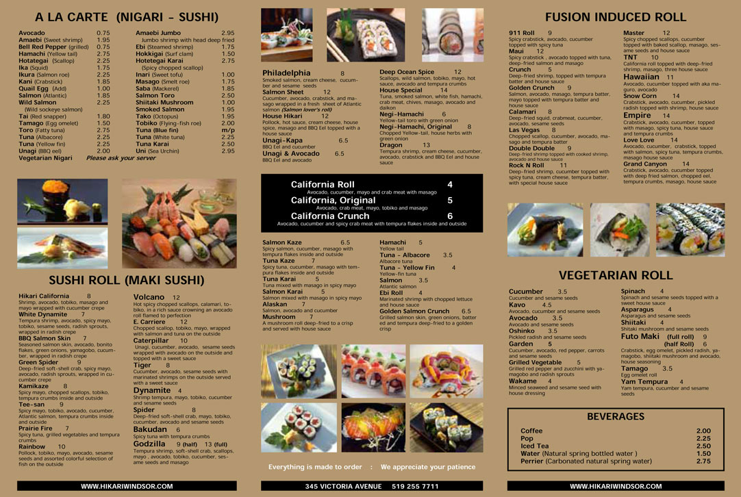 Hikari Menu - Page 2!