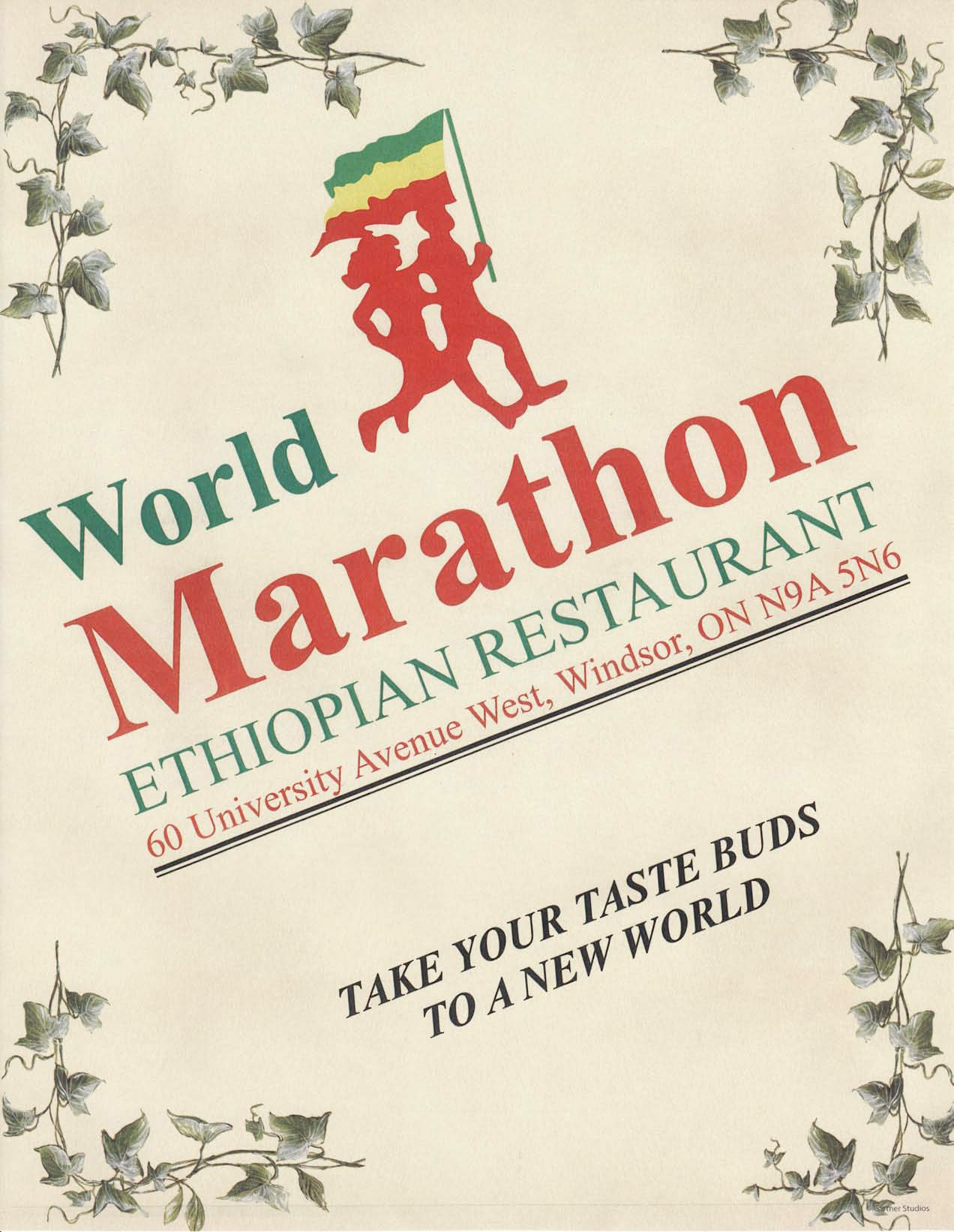 Marathon Ethiopian Restaurant Menu - Page 1!